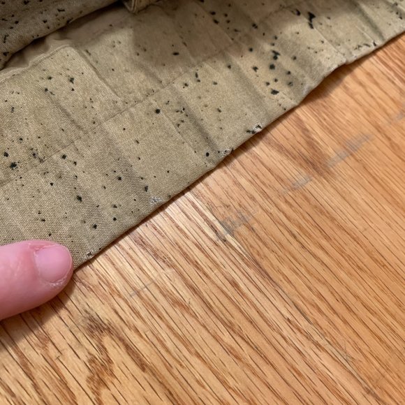 100% silk 80s style paint splatter khaki cropped bomber jacket - Picture 8 of 11